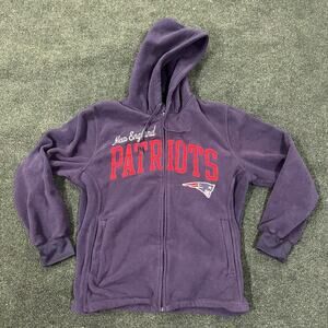 G-lll NFL Dark blue Fleece New England Patriots Embroidered Hoodie XL